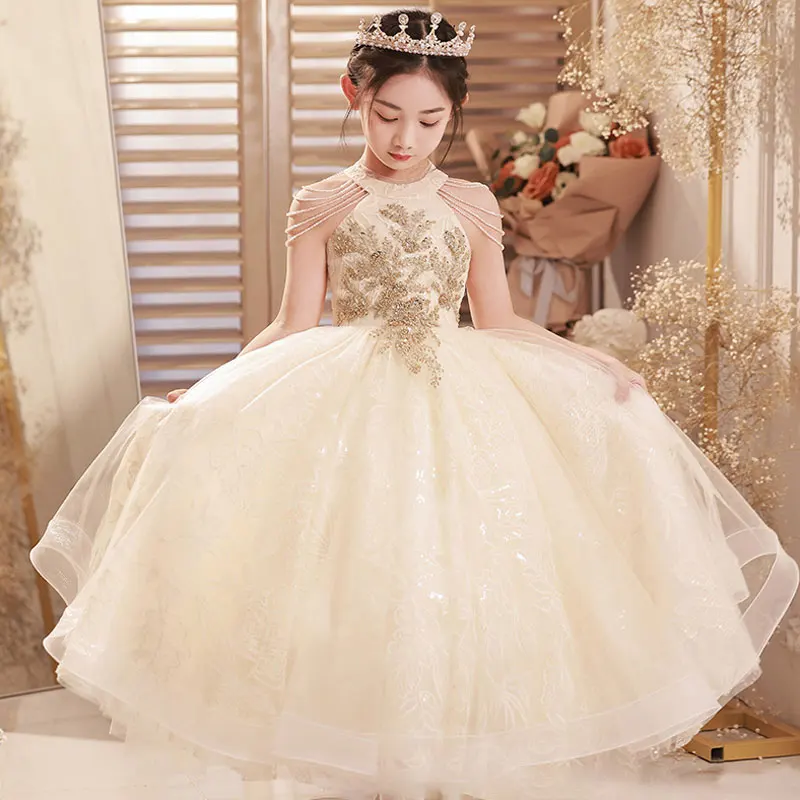 Little Girls Birthday Party Gown Embroidery Beading Halter Elegant Evening Dress Teen Girl Concert Performance Dresses Christmas
Little Girls Birthday Party Gown Embroidery Beading Halter Elegant Evening Dress Teen Girl Concert Performance Dresses Christmas