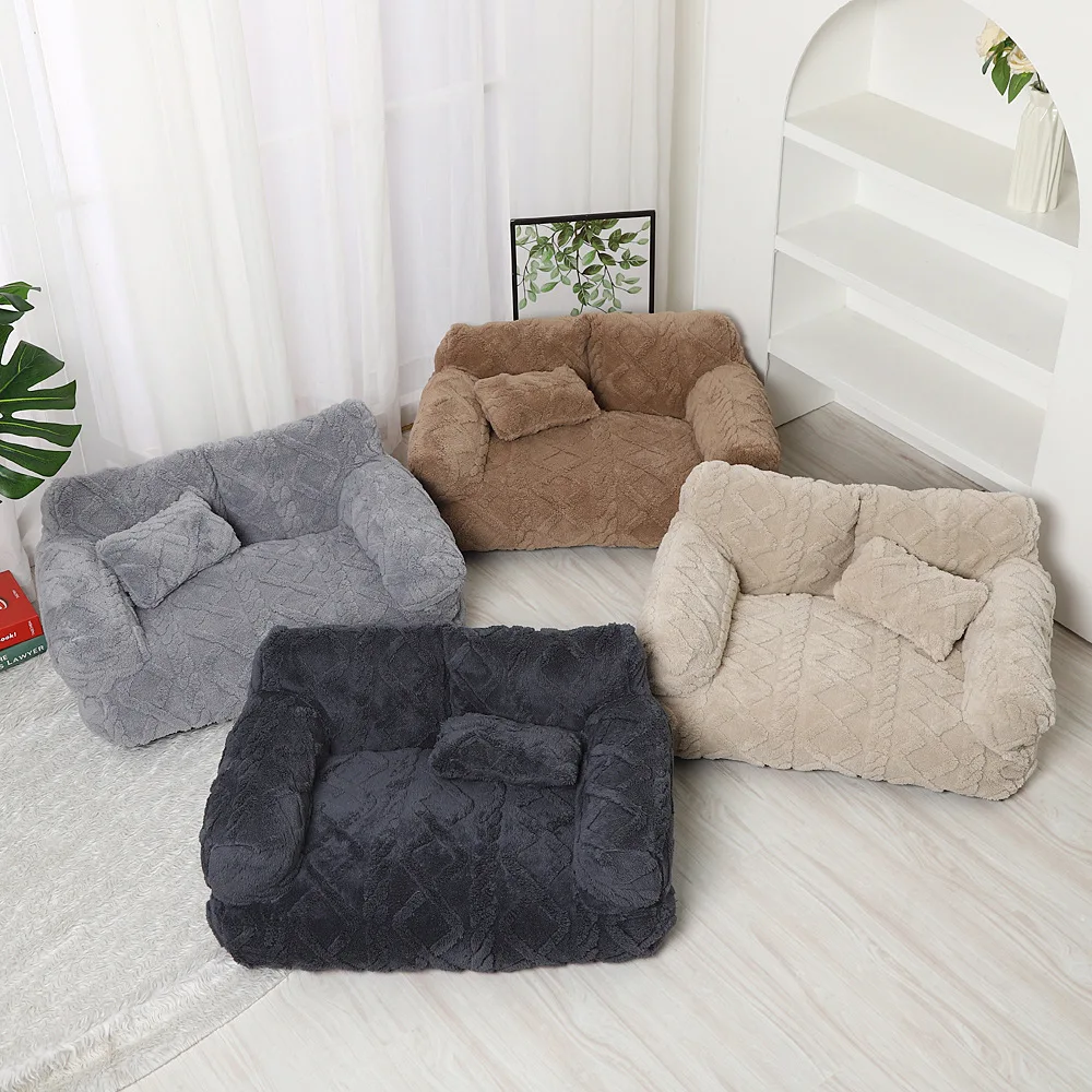 Winter Warmth Detachable and Washable Large Pet Bed Pet Nest Thickened Plush Sofa Bed Universal Pet Supplies
Winter Warmth Detachable and Washable Large Pet Bed Pet Nest Thickened Plush Sofa Bed Universal Pet Supplies