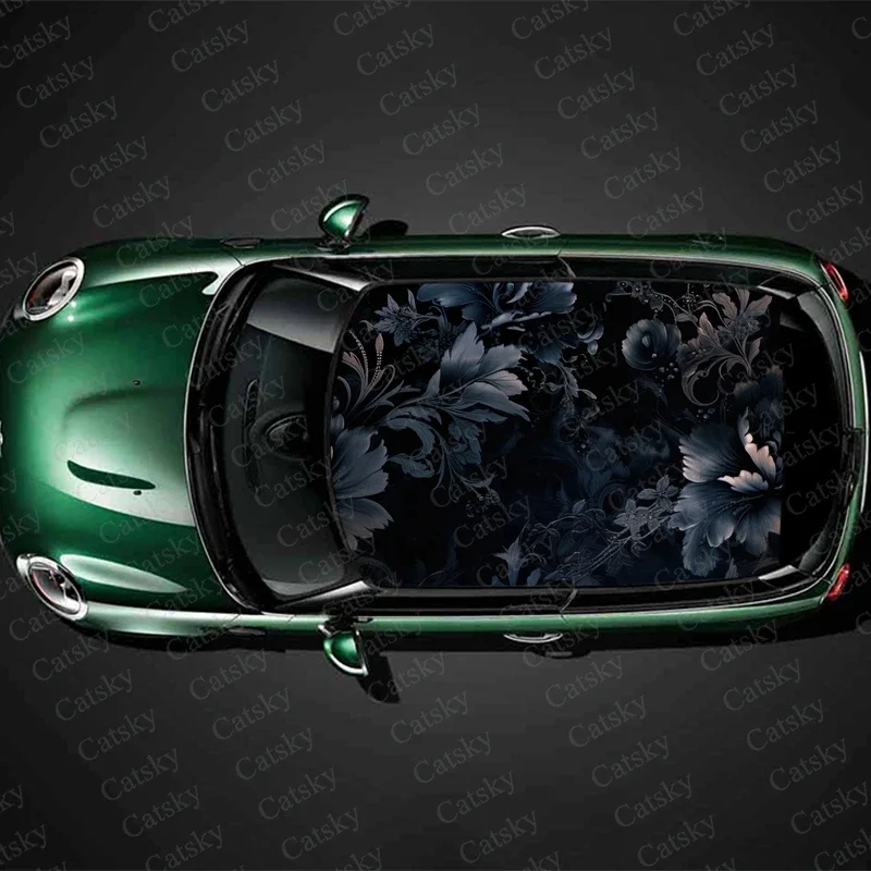 Black Watercolor Floral Car Roof Sticker Wrap Racing SUV Accessories Packaging Painted PVC Custom Car Graphic Decal
Black Watercolor Floral Car Roof Sticker Wrap Racing SUV Accessories Packaging Painted PVC Custom Car Graphic Decal