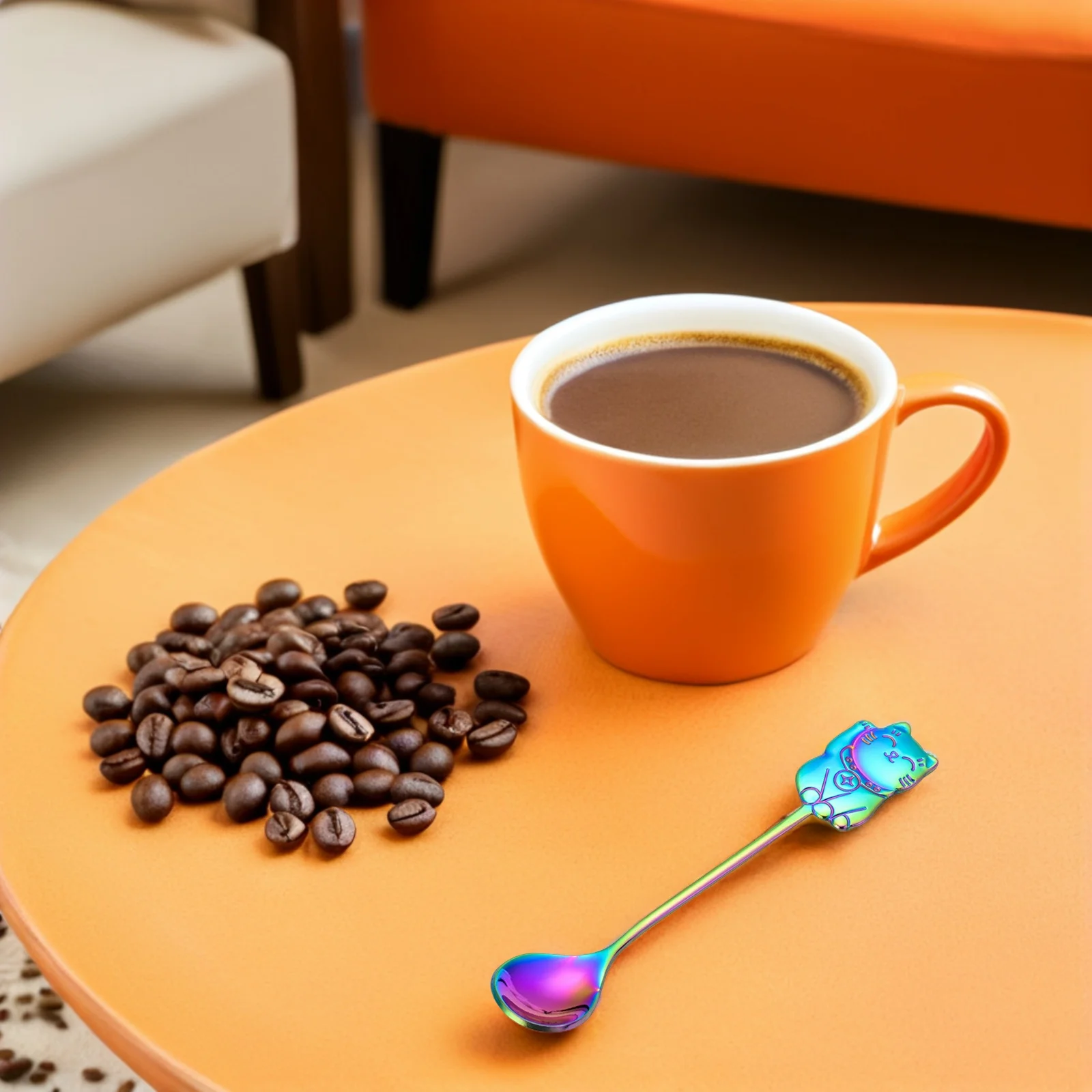 4Pcs Stainless Steel Cat Spoon Coffee Teaspoon 5.5 Inch Cute Kitten Stirring Spoon for Tea Coffee Dessert Cat Teaspoon
4Pcs Stainless Steel Cat Spoon Coffee Teaspoon 5.5 Inch Cute Kitten Stirring Spoon for Tea Coffee Dessert Cat Teaspoon