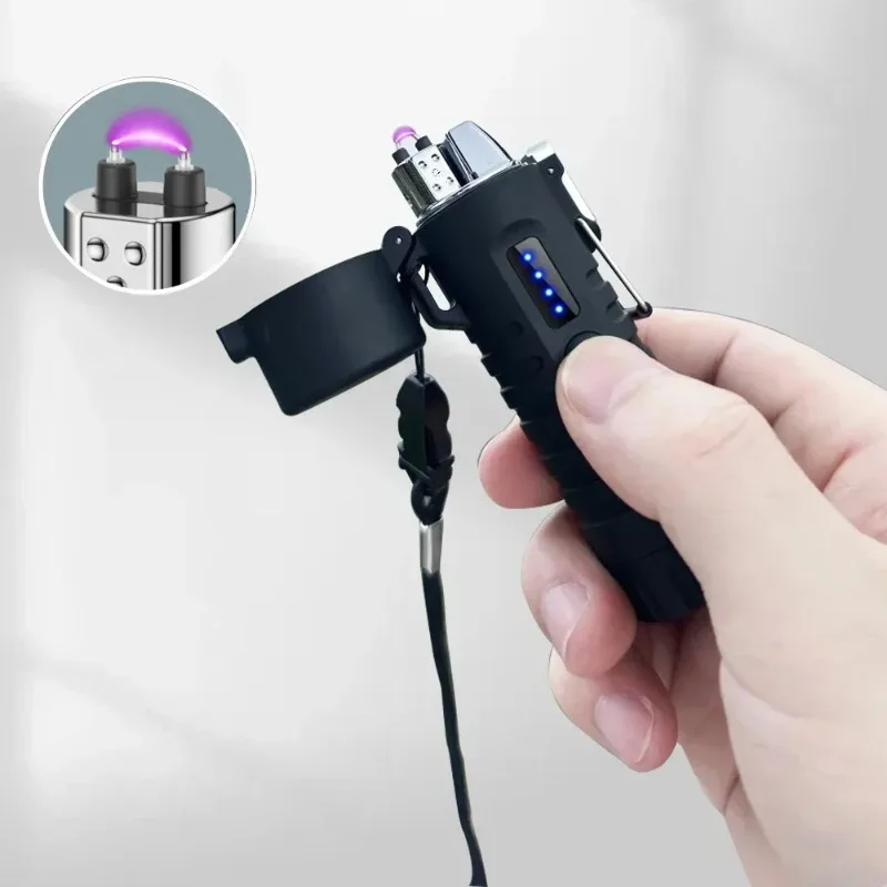 Outdoor Flashlight Waterproof Cigarette Lighter Retractable 360° Rotating Hose Type-C Rechargeable Electric Arc Lighter Men Gift
Outdoor Flashlight Waterproof Cigarette Lighter Retractable 360° Rotating Hose Type-C Rechargeable Electric Arc Lighter Men Gift
