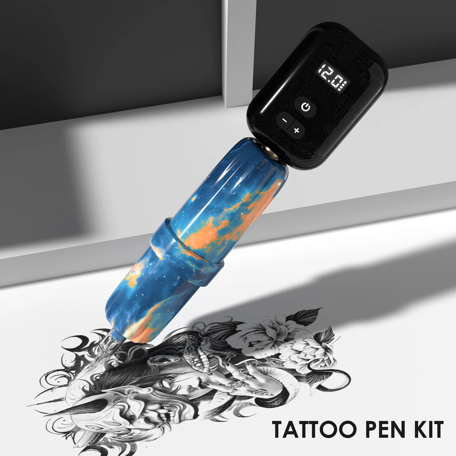 Tattoo Machine Pen New Blue Camouflage Transparent Appearance 1200mAh Battery Permanent Makeup Tattoo Tool Wireless Tattoo Pen
Tattoo Machine Pen New Blue Camouflage Transparent Appearance 1200mAh Battery Permanent Makeup Tattoo Tool Wireless Tattoo Pen