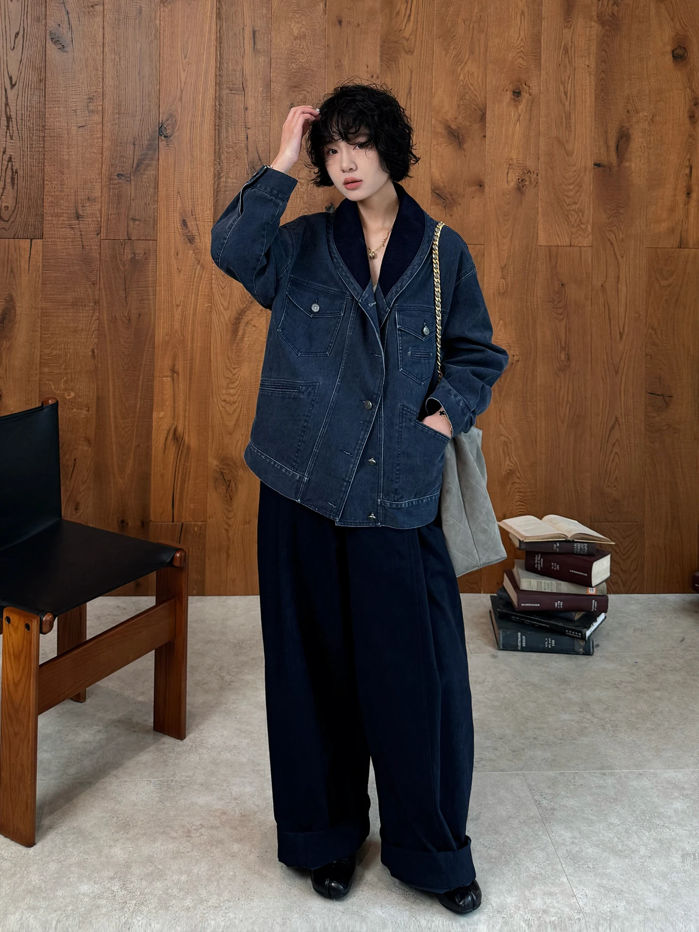 Buue Qing uang Casual Loose Women's Jaet ort Sle Korean Faion Autumn Winter Warm Cotton Multi ket Design
Buue Qing uang Casual Loose Women's Jaet ort Sle Korean Faion Autumn Winter Warm Cotton Multi ket Design