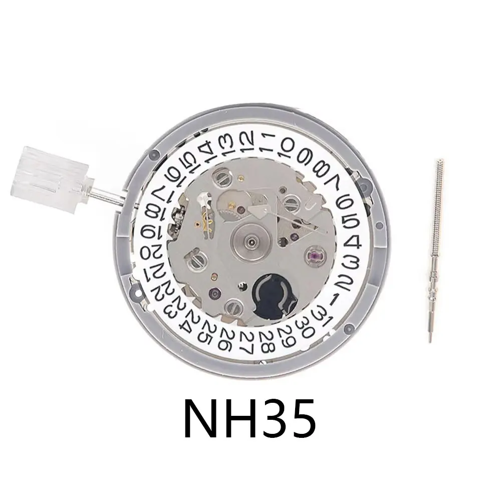 NH35 Japanese Automatic Mechanical Movement High-precision 24 Gem Watch Replacement Parts NH35A Date 3 o'clock Position
NH35 Japanese Automatic Mechanical Movement High-precision 24 Gem Watch Replacement Parts NH35A Date 3 o'clock Position