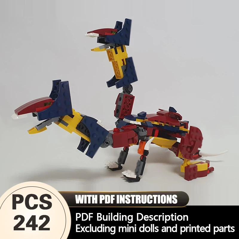 Creators Animal Series Model MOC Building Bricks 2-Headed Dragon Modular Technology Gifts Holiday Assemble Children Toys Suit
Creators Animal Series Model MOC Building Bricks 2-Headed Dragon Modular Technology Gifts Holiday Assemble Children Toys Suit