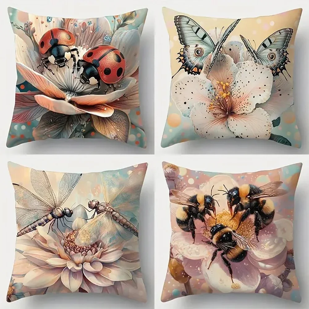 Ladybugs Amidst Floral BlossomsSuitable for sofa car bedroom decorative cushion cover pillow cover
Ladybugs Amidst Floral BlossomsSuitable for sofa car bedroom decorative cushion cover pillow cover