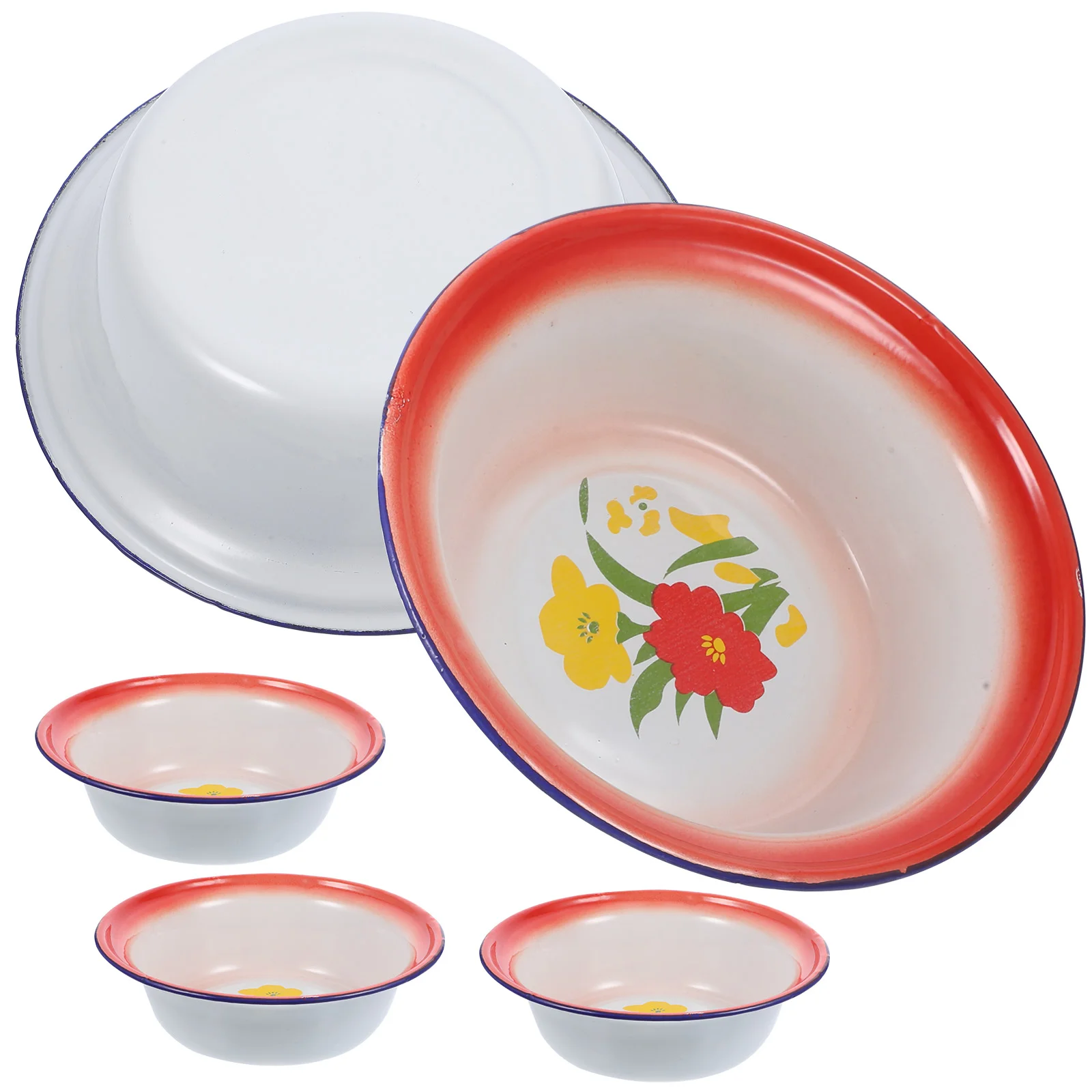 5 Pcs Enamel Bowl Food Storage Basin Salad Noodle Pasta Camping Dishes Dough Household
5 Pcs Enamel Bowl Food Storage Basin Salad Noodle Pasta Camping Dishes Dough Household