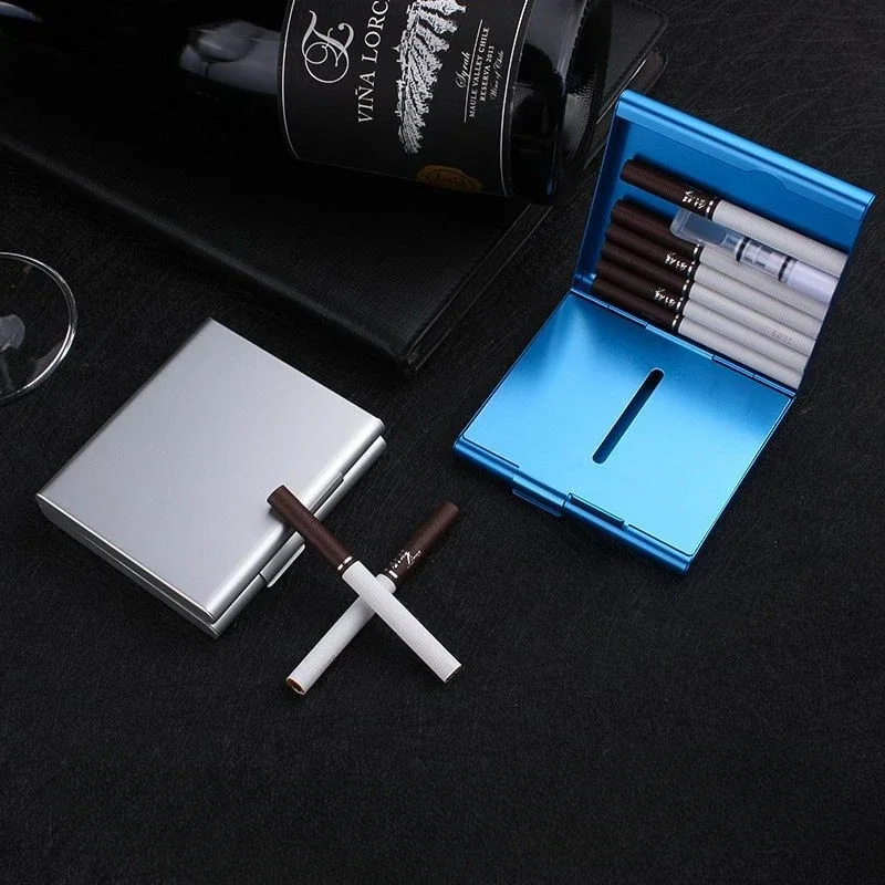 Metal Cigarette Case Portable Pocket Cigarette Storage Container Tobacco Holder Box Smoking Accessories Gift for Man
Metal Cigarette Case Portable Pocket Cigarette Storage Container Tobacco Holder Box Smoking Accessories Gift for Man