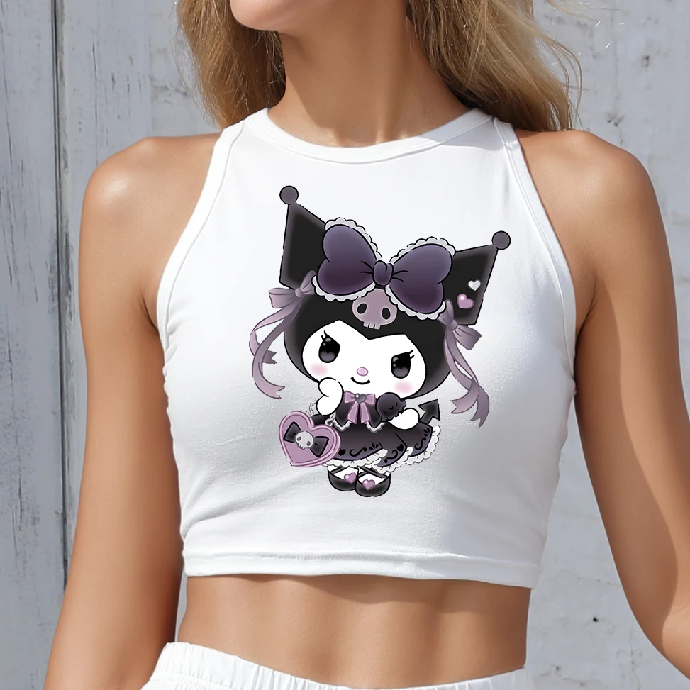 Y2K Round Neck Tank Top Cartoon Kuromi Print Tight Fit Women's Summer Vest Sizes S-XL Cute SUMMER CLOTHES
Y2K Round Neck Tank Top Cartoon Kuromi Print Tight Fit Women's Summer Vest Sizes S-XL Cute SUMMER CLOTHES