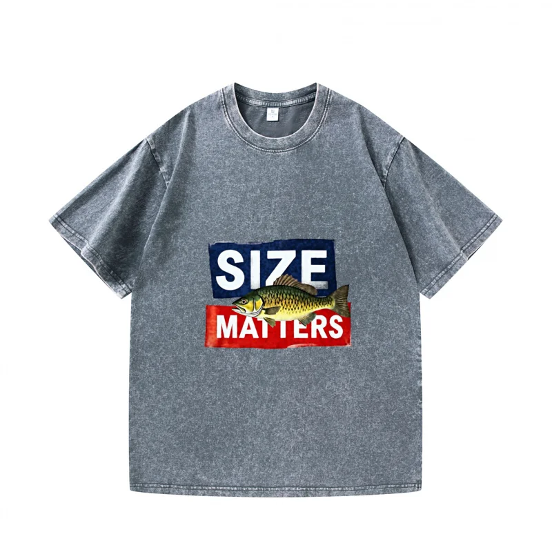 Men's T-shirt Gray SIZE MATTERS Fish Printed Casual Daily Wear Street Style Top Tee
Men's T-shirt Gray SIZE MATTERS Fish Printed Casual Daily Wear Street Style Top Tee
