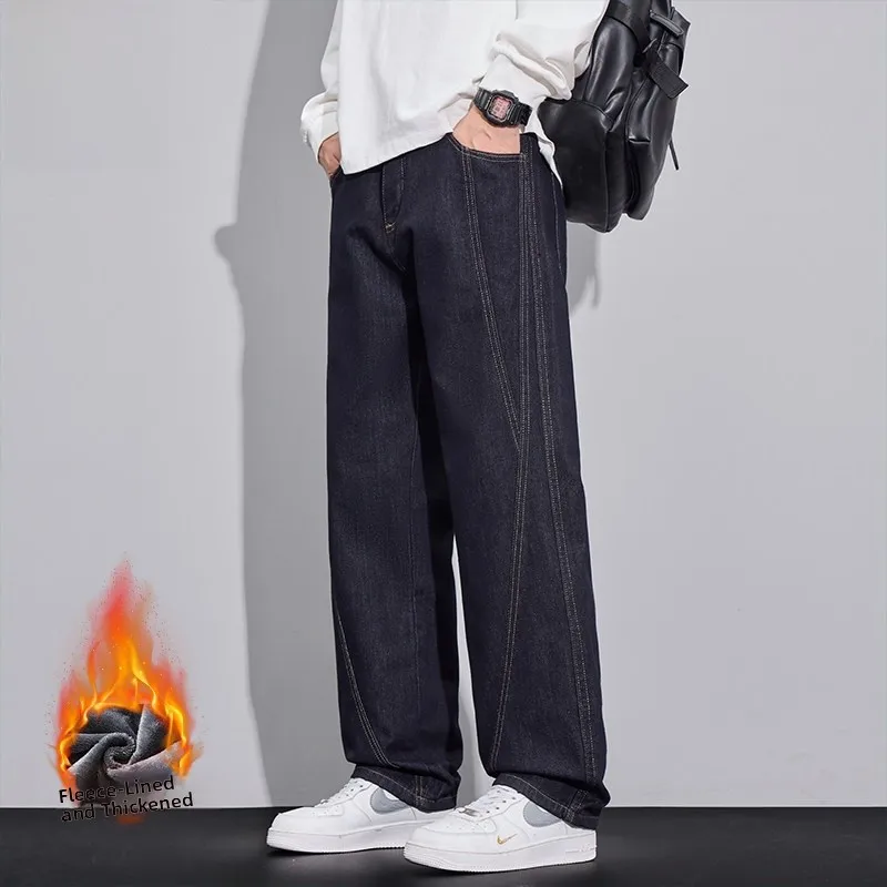 Мужские джинсы свободного кроя с прямыми штанинами, не выцветающие, в американском стиле, осень 2025
Мужские джинсы свободного кроя с прямыми штанинами, не выцветающие, в американском стиле, осень 2025