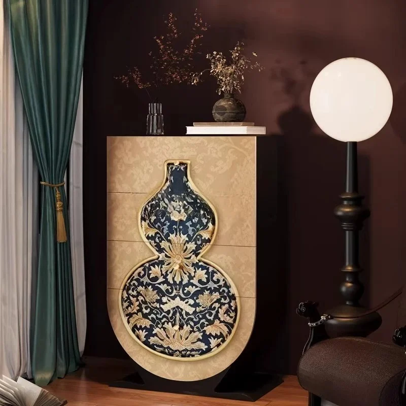 #home solid wood porch cabinet living room bedroom wall decoration locker gourd lacquer painting chest cabinet
#home solid wood porch cabinet living room bedroom wall decoration locker gourd lacquer painting chest cabinet