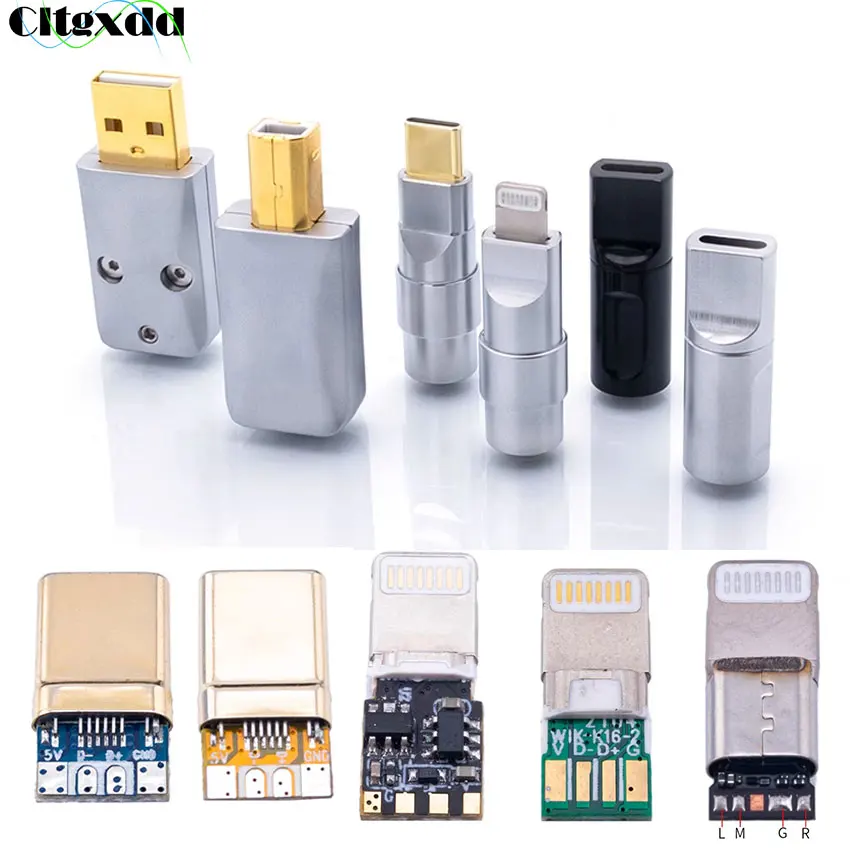 USB A B Type-C Data Charging Port Connector Android Shell Charge Adapter USB-C Metal Plug For DIY Keyboard Cable OTG Lightning
USB A B Type-C Data Charging Port Connector Android Shell Charge Adapter USB-C Metal Plug For DIY Keyboard Cable OTG Lightning