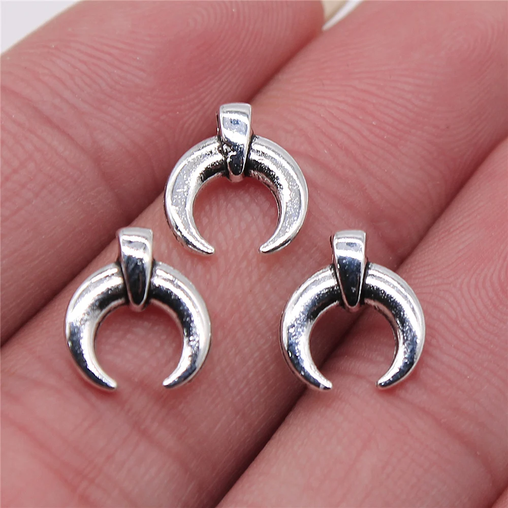 Wholesale 400pcs/bag 10x11mm Jewelry Making DIY Handmade Craft Charms Wholesale Antique Silver Color New Crescent Moon Charm
Wholesale 400pcs/bag 10x11mm Jewelry Making DIY Handmade Craft Charms Wholesale Antique Silver Color New Crescent Moon Charm