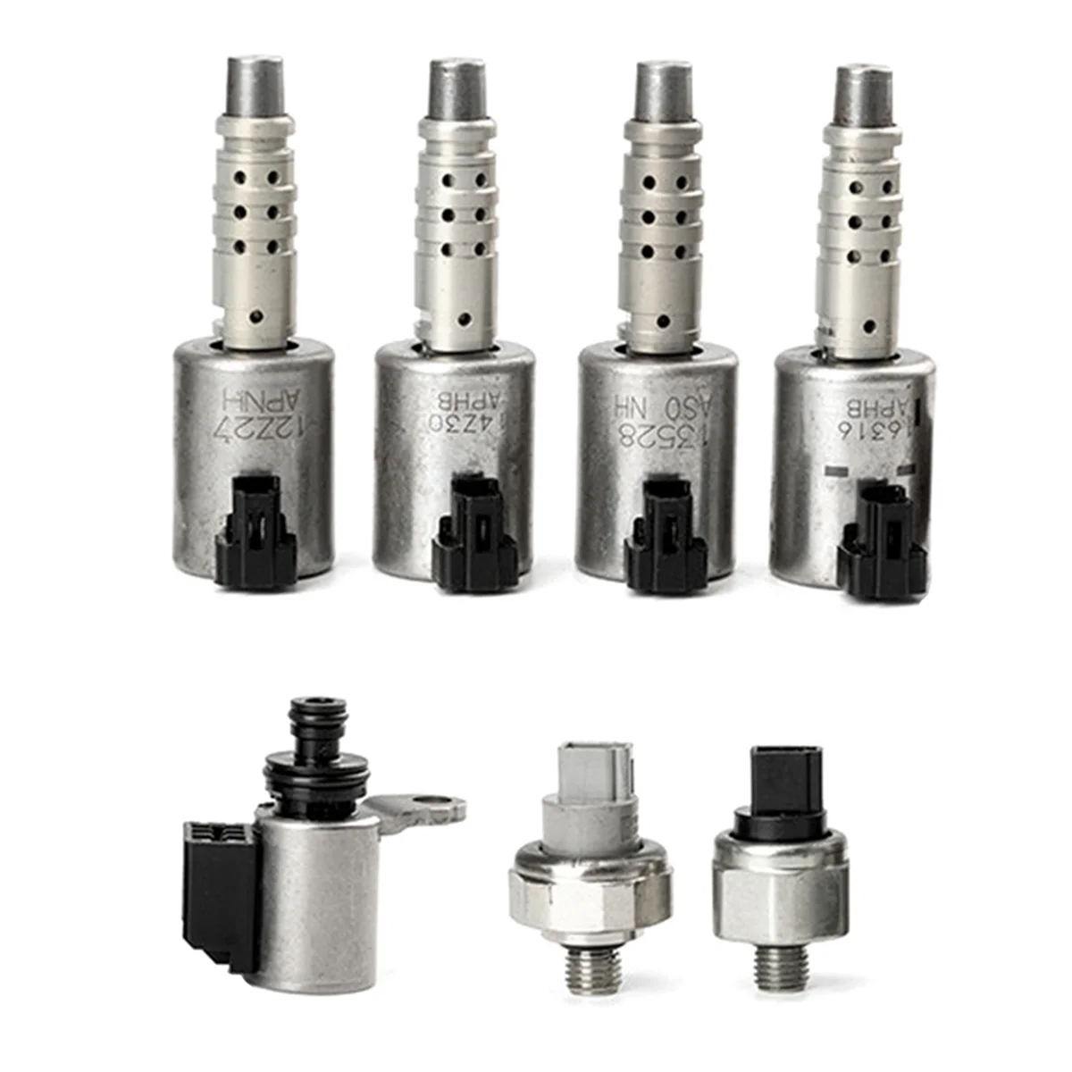 7Pcs RE0F10D / JF016E / JF017E CVT8 Transmission Solenoid Kit W/ Pressure Sensor Valves for
7Pcs RE0F10D / JF016E / JF017E CVT8 Transmission Solenoid Kit W/ Pressure Sensor Valves for