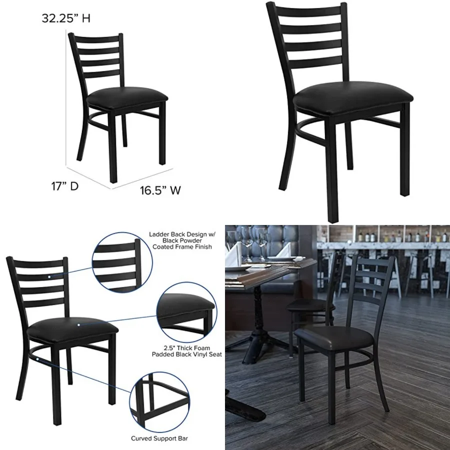 HERCULES Series Ladder Back Metal Restaurant Chair - Seat
HERCULES Series Ladder Back Metal Restaurant Chair - Seat