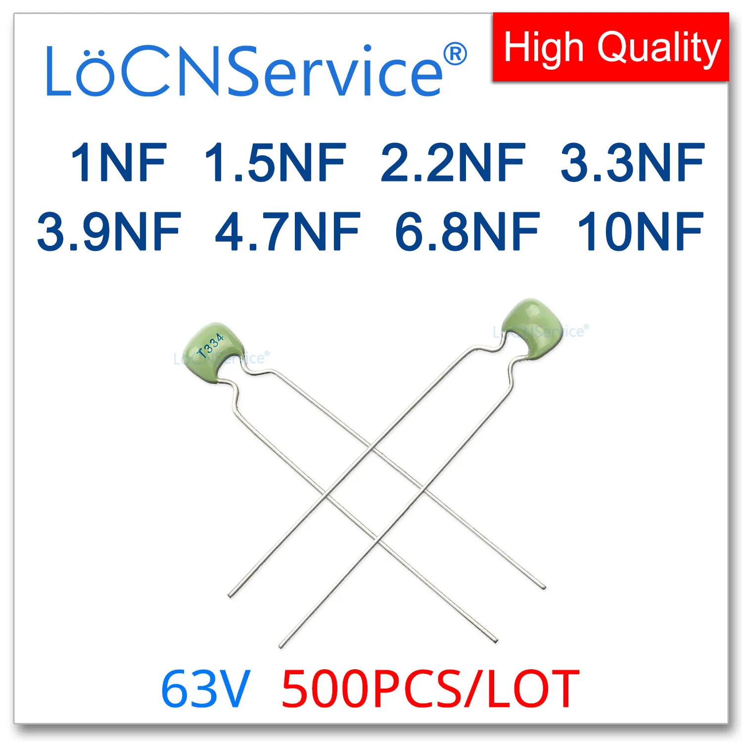 Зеленый монолитный керамический конденсатор LoCNService, 500 шт., 63 В, 1 нФ, 102 НФ, 222 НФ, 472 НФ, 103 НФ, 10% НФ, 10 нФ, K,
Зеленый монолитный керамический конденсатор LoCNService, 500 шт., 63 В, 1 нФ, 102 НФ, 222 НФ, 472 НФ, 103 НФ, 10% НФ, 10 нФ, K,
