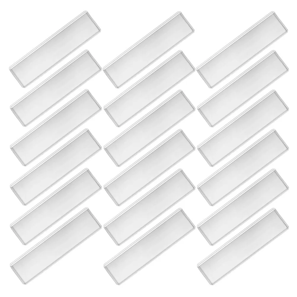 25Pcs Transparent Adhesive Label Holders PVC Self Adhesive Pocket Sleeves Waterproof for Office File Shelf Cabinets
25Pcs Transparent Adhesive Label Holders PVC Self Adhesive Pocket Sleeves Waterproof for Office File Shelf Cabinets