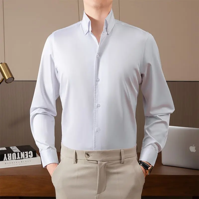 Мужская рубашка Long Sve Ice Silk Slim Fit, износостойкая, с охлаждающим эффектом, не теряет форму, C2367
Мужская рубашка Long Sve Ice Silk Slim Fit, износостойкая, с охлаждающим эффектом, не теряет форму, C2367