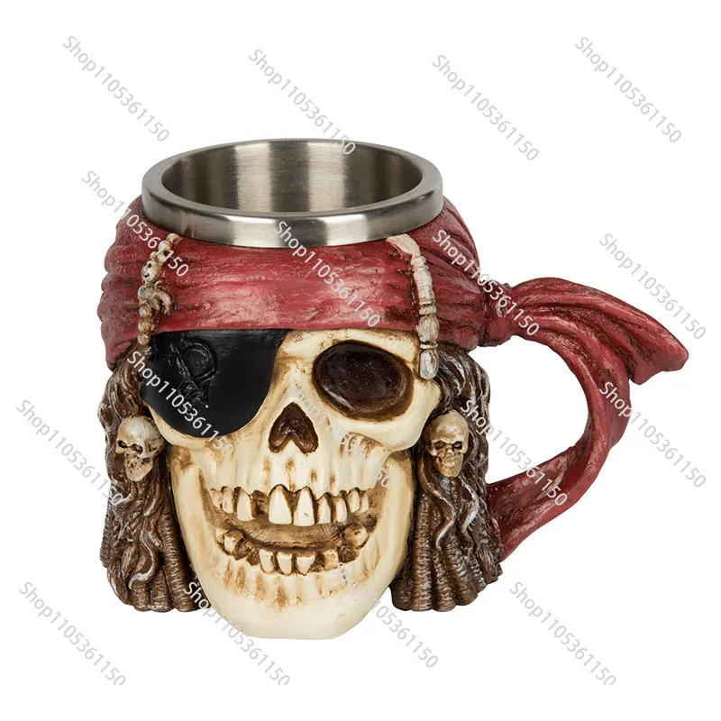 Creative Skull Personality Large Capacity Mug Water Mug Retro Beer Mug Stainless Steel Bar Wine
Creative Skull Personality Large Capacity Mug Water Mug Retro Beer Mug Stainless Steel Bar Wine