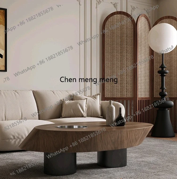 Retro oval coffee table living room light luxury simple surprise quiet wind color matching coffee table
Retro oval coffee table living room light luxury simple surprise quiet wind color matching coffee table