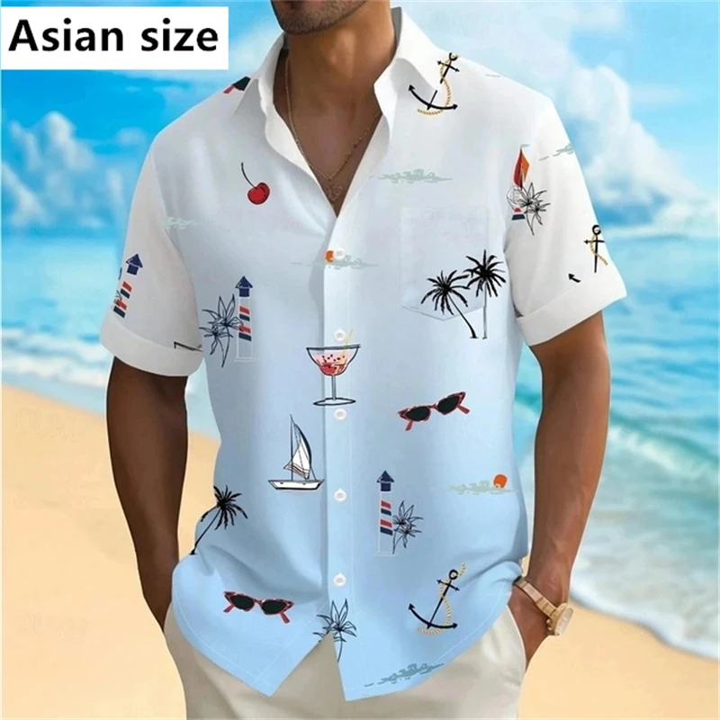 Summer Men's Shirts Fashion 3D Printed Tropical Flowers Printed Short Sleeve Tops Casual Shirts Hawaiian Shirt New Women Bouse
Summer Men's Shirts Fashion 3D Printed Tropical Flowers Printed Short Sleeve Tops Casual Shirts Hawaiian Shirt New Women Bouse