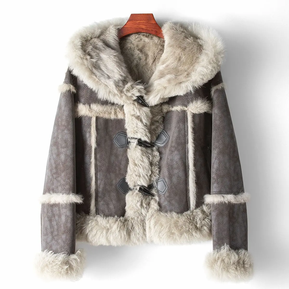 Genuine Leather Jacket clothing 2023 Winter new women's rabbit fur and sheep fur integrated leather outerwear fur coat hooded
Genuine Leather Jacket clothing 2023 Winter new women's rabbit fur and sheep fur integrated leather outerwear fur coat hooded