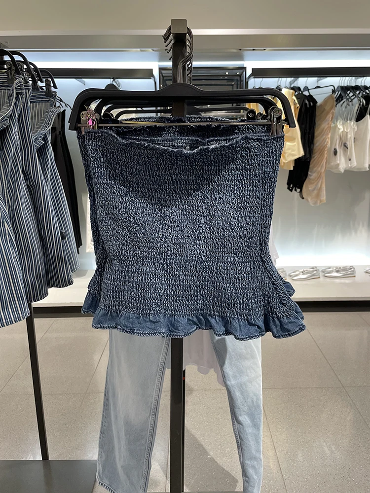 Summer New Women's Pure Desire Style Elastic Strapless Tube Top Short Shirt Sleeveless Shoulder Bared Commute Style Color
Summer New Women's Pure Desire Style Elastic Strapless Tube Top Short Shirt Sleeveless Shoulder Bared Commute Style Color