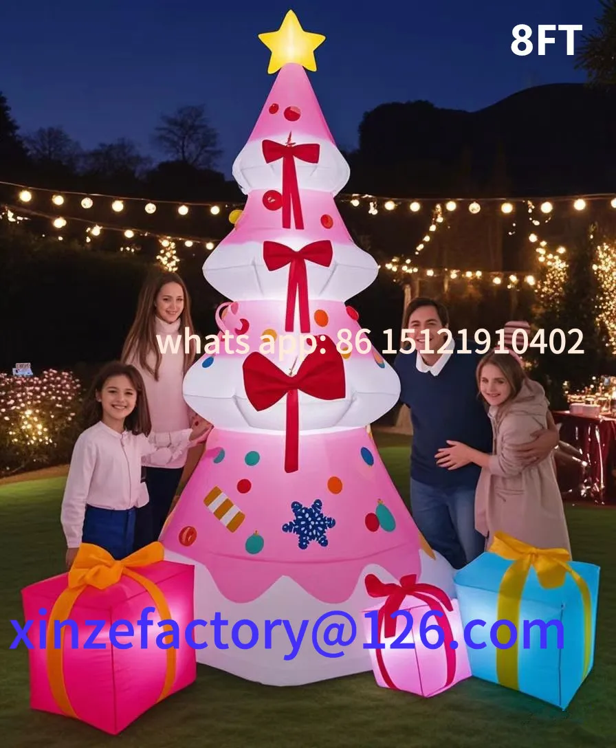 Customizable 8ft 2.4m Pink Christmas Tree, Inflatable Air Model, Led Glow, Party Decoration Outdoor Garden Girl Gift
Customizable 8ft 2.4m Pink Christmas Tree, Inflatable Air Model, Led Glow, Party Decoration Outdoor Garden Girl Gift