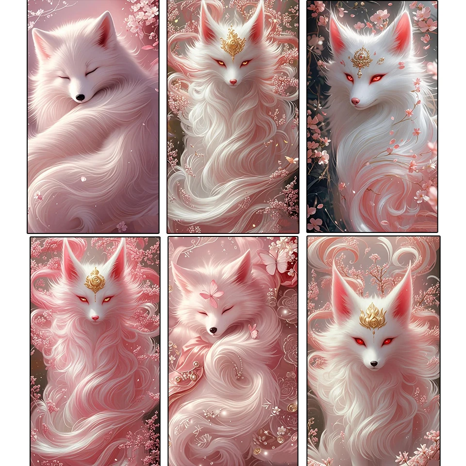 Diamond Painting Cross Stitch Pink Cherry Blossom White Fox 5D Diy Full Mosaic Embroidery Dreamy Animal Picture Wall Decoration
Diamond Painting Cross Stitch Pink Cherry Blossom White Fox 5D Diy Full Mosaic Embroidery Dreamy Animal Picture Wall Decoration