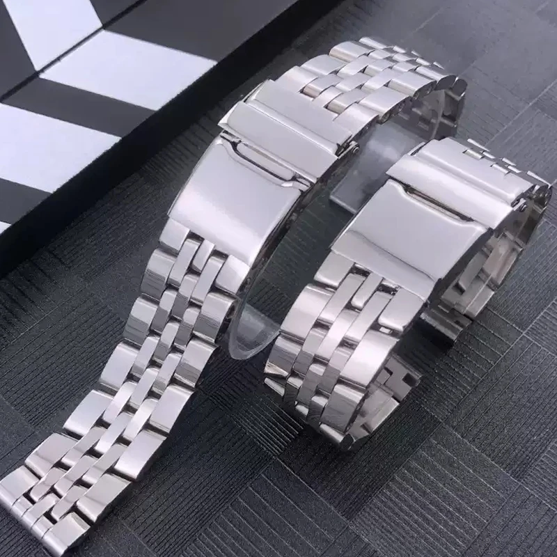 Solid Stainless Steel Watchband Bracelet For Breitling Watch For AVENGER NAVITIMER SUPEROCEAN Watch chain 20mm 22mm 24mm
Solid Stainless Steel Watchband Bracelet For Breitling Watch For AVENGER NAVITIMER SUPEROCEAN Watch chain 20mm 22mm 24mm