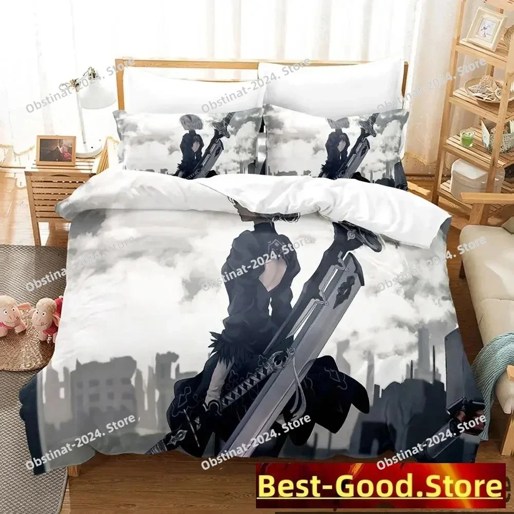 3D Print Anime Game NieR Automata 2B Printed Bed Set Duvet Cover Pillowcase Bedding Set Bed Linen Sheet Quilt Cover Full Size
3D Print Anime Game NieR Automata 2B Printed Bed Set Duvet Cover Pillowcase Bedding Set Bed Linen Sheet Quilt Cover Full Size