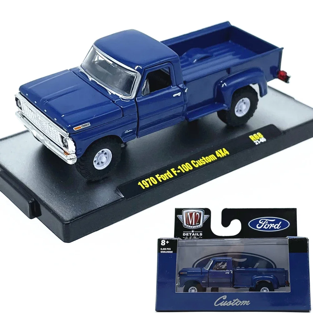Модель M2 1:64 1970 Ford F-100, модель автомобиля из сплава пикапа, коллекция дисплеев
Модель M2 1:64 1970 Ford F-100, модель автомобиля из сплава пикапа, коллекция дисплеев