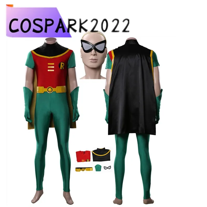Робин Косплей Боди Костюм Взрослых Мужчин Комбинезон Плащ Пояс Перчатки Маска для глаз ТВ Фэнтезийные наряды Хэллоуин Карнавальный костюм для вечеринки
Робин Косплей Боди Костюм Взрослых Мужчин Комбинезон Плащ Пояс Перчатки Маска для глаз ТВ Фэнтезийные наряды Хэллоуин Карнавальный костюм для вечеринки