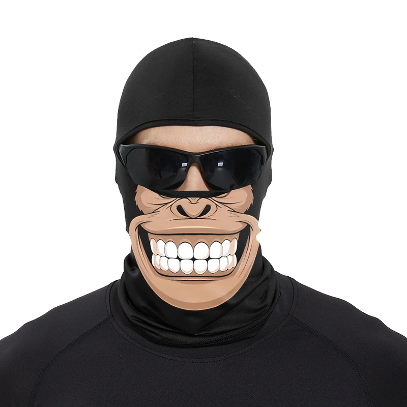Funny Ape Mouth Balaclava Men Neck Head Cover Outdoor Breathable Anti-UV Full Face Mask Hiking Scarf Skull Cap Cycling Headgear
Funny Ape Mouth Balaclava Men Neck Head Cover Outdoor Breathable Anti-UV Full Face Mask Hiking Scarf Skull Cap Cycling Headgear
