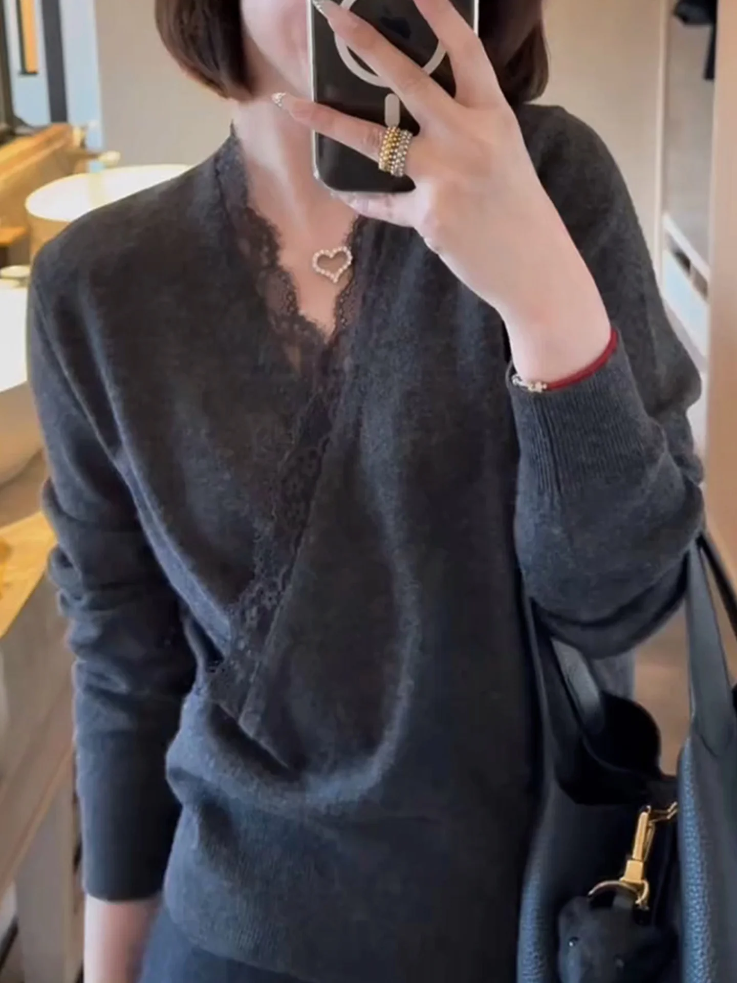 Ele Knitted Long Sve Women's Base irt Comfortable Versatile Color Fall New Sle Commute Friendly Regular Fit
Ele Knitted Long Sve Women's Base irt Comfortable Versatile Color Fall New Sle Commute Friendly Regular Fit