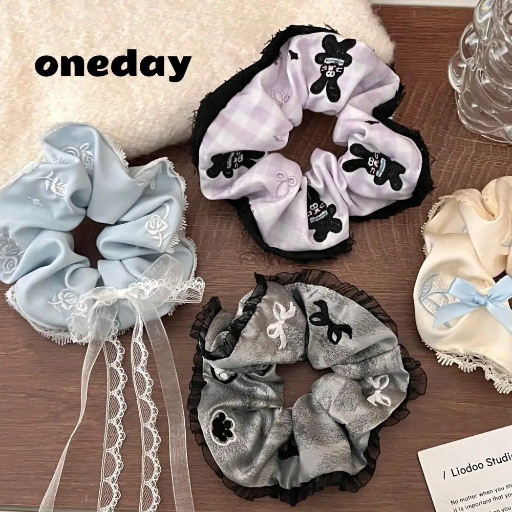 Embroidered Lace Large Intestine Bow French Style Women Hair Scrunchies Headwear Hair Accessories Oversized Hair Ropes Girls
Embroidered Lace Large Intestine Bow French Style Women Hair Scrunchies Headwear Hair Accessories Oversized Hair Ropes Girls