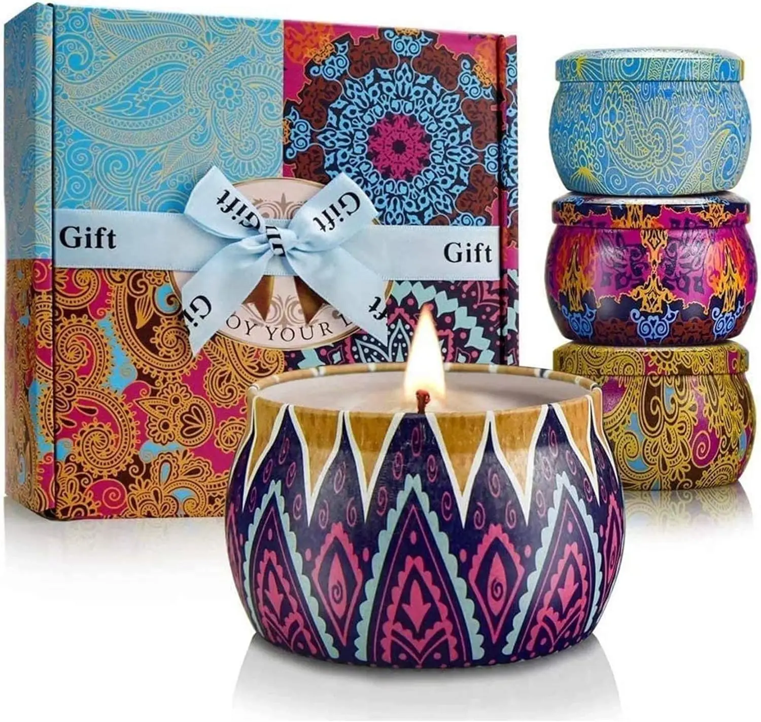 Candles Gift Set for Women, 4 Pack Scented Candles with 8% Essential Oils, 120H Long Lasting Aromatherapy Candles for Home Relaxation
Candles Gift Set for Women, 4 Pack Scented Candles with 8% Essential Oils, 120H Long Lasting Aromatherapy Candles for Home Relaxation