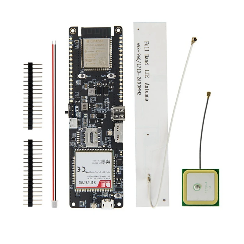 T-SIM7670G-S3 LTE 4G ESP32-S3 Макетная плата Сотовый модуль Устройства IOT Низкая мощность Дальней связи с GPS
T-SIM7670G-S3 LTE 4G ESP32-S3 Макетная плата Сотовый модуль Устройства IOT Низкая мощность Дальней связи с GPS