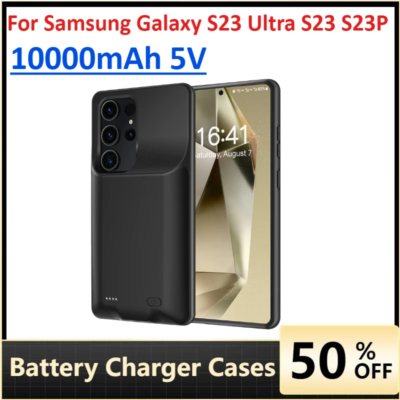 Wireless Charging Battery Case for Samsung Galaxy S23 Ultra S23 S23P Slim Portable Rechargeble Charger Case Power Bank Cover
Wireless Charging Battery Case for Samsung Galaxy S23 Ultra S23 S23P Slim Portable Rechargeble Charger Case Power Bank Cover
