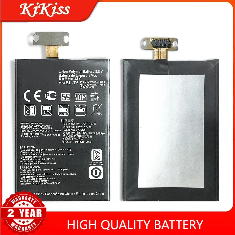 BL-T5 Replacement Nexus4 Battery For LG Nexus 4 Battery E975 E973 E960 F180 LS970 Optimus G E970 Battery BLT5 BL T5
BL-T5 Replacement Nexus4 Battery For LG Nexus 4 Battery E975 E973 E960 F180 LS970 Optimus G E970 Battery BLT5 BL T5