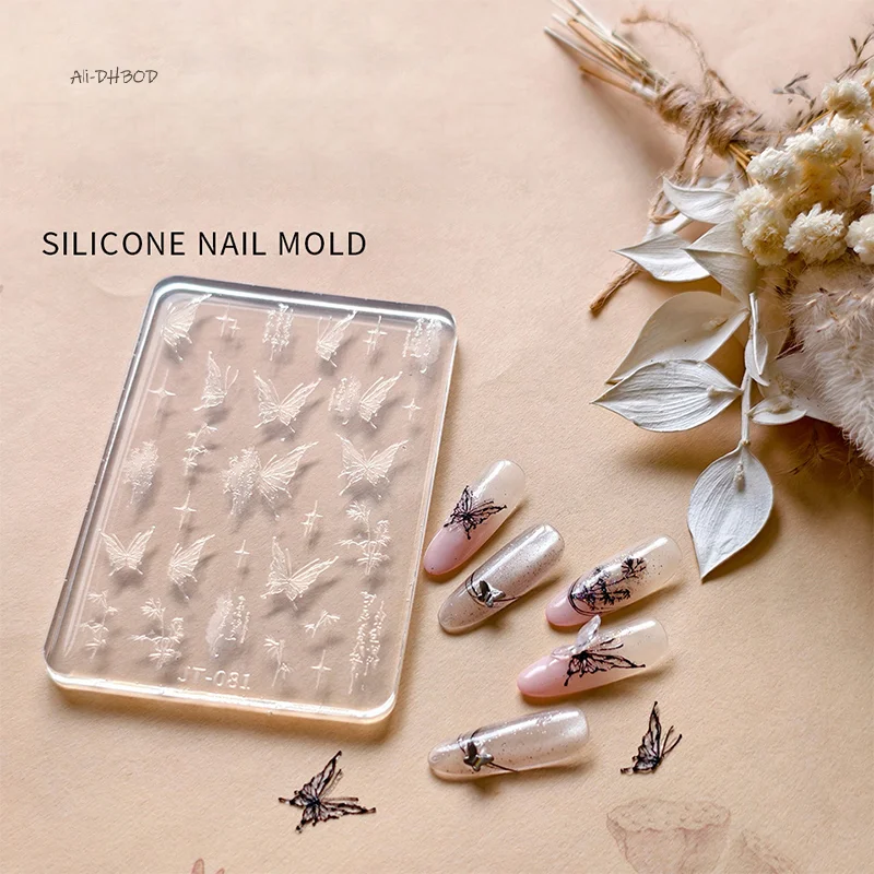 Nail Silicone Molds Stamp Reusable Nail Charms Nail Tools Stereoscopic Decoration Accessories Relief Butterfly Flower Mold
Nail Silicone Molds Stamp Reusable Nail Charms Nail Tools Stereoscopic Decoration Accessories Relief Butterfly Flower Mold