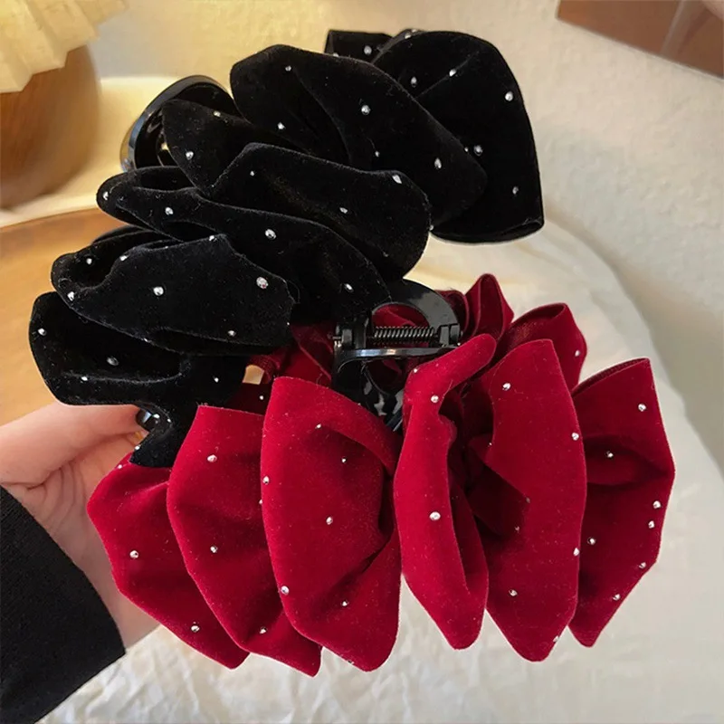 New Year Starry Velvet Cloud Bubble Hair Clip for Women Multi-Layer Bow Shark Clip Hair Accessory
New Year Starry Velvet Cloud Bubble Hair Clip for Women Multi-Layer Bow Shark Clip Hair Accessory