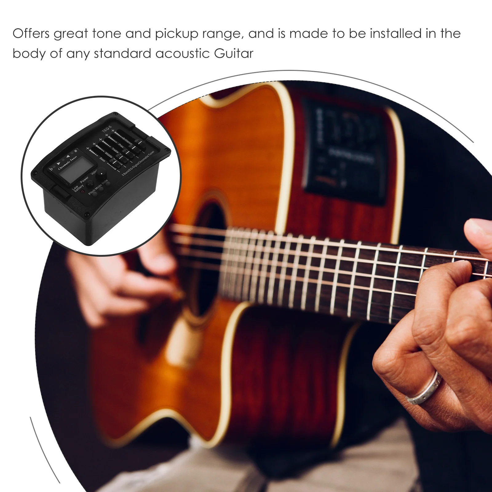 5 Band Eq Preamp Pickup System Lcd Tuner Volume Control For Acoustic Guitar Pickup Instrument Parts Accessories
5 Band Eq Preamp Pickup System Lcd Tuner Volume Control For Acoustic Guitar Pickup Instrument Parts Accessories