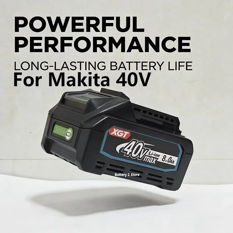 For Makita 40V MAX XGT 21700 lithium-ion battery 8.0AH rechargeable toolbattery BL4020 BL4025 BL4040 BL4050 BL4080
For Makita 40V MAX XGT 21700 lithium-ion battery 8.0AH rechargeable toolbattery BL4020 BL4025 BL4040 BL4050 BL4080