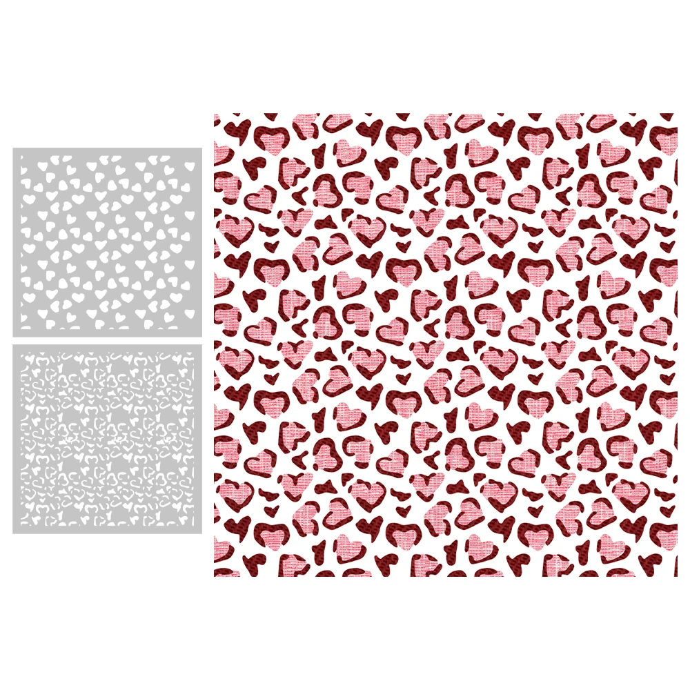 MangoCraft 2PCs Universal Love Hearts Plastic Stencils Decor DIY Scrapbooking Supplies Stencil For Cards Albums Background
MangoCraft 2PCs Universal Love Hearts Plastic Stencils Decor DIY Scrapbooking Supplies Stencil For Cards Albums Background