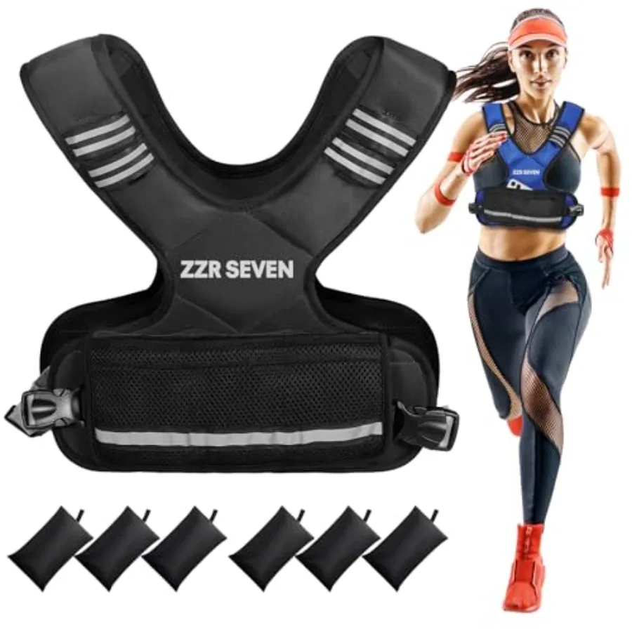 Adjustable Weighted Vest for Women and Men 4-10lbs 11-20lbs with 6 Iron Sand Weights Running Vest for Strength Training Workout
Adjustable Weighted Vest for Women and Men 4-10lbs 11-20lbs with 6 Iron Sand Weights Running Vest for Strength Training Workout
