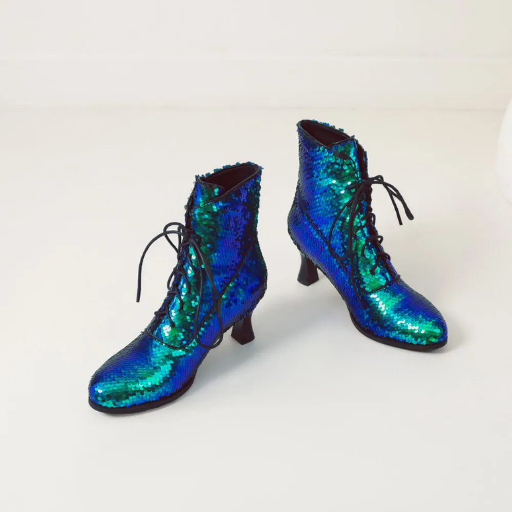 Women's Sparkle Sequin Ankle Boots Dress Shoes Wedding Glitter Comfy Kitten Heels Sturdy Enough Walking Wear for Dance Class
Women's Sparkle Sequin Ankle Boots Dress Shoes Wedding Glitter Comfy Kitten Heels Sturdy Enough Walking Wear for Dance Class