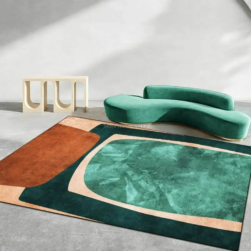 200X300cm Modern abstract geometric retro emerald blue brown block living room bedroom non-slip bedside carpet floor mat
200X300cm Modern abstract geometric retro emerald blue brown block living room bedroom non-slip bedside carpet floor mat