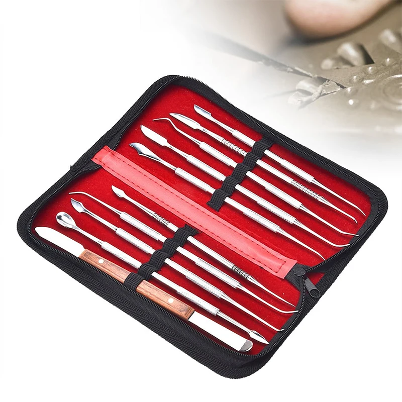 10pcs/set Jewelry Making Wax Graver Set Carvers Wax Sculpture Tool For Clay Ceramics Wax Soft Materials Carving Knife
10pcs/set Jewelry Making Wax Graver Set Carvers Wax Sculpture Tool For Clay Ceramics Wax Soft Materials Carving Knife